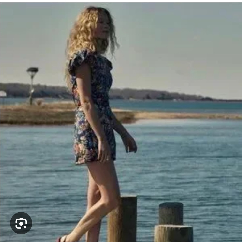 Dôen lyric dress in indigo iris floral